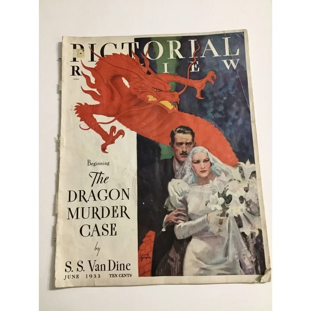 PICTORIAL REVIEW MAGAZINE -‎ JUNE 1933 - THE DRAGON MURDER CASE - GOOD COMPLETE